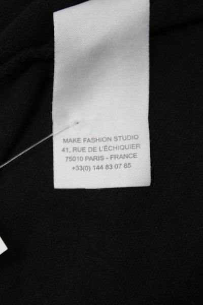 Sonia Rykiel Childrens Girls Jeweled Sweater Dress Black Cotton Size 12