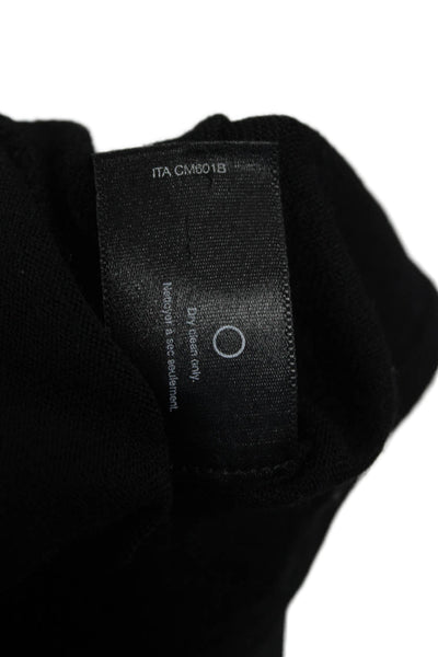 Club Monaco Unisex Cardigan Black Merino Wool Designer Size XS