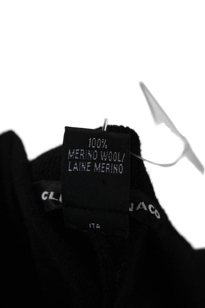 Club Monaco Unisex Cardigan Black Merino Wool Designer Size XS