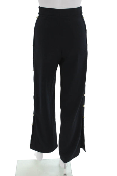 Zara Woman Womens Dress Pants Black Polyester Blend Button Size XS