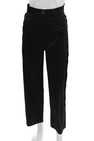 Nanushka Womens Designer Ankle Cropped Black Pants Size XS