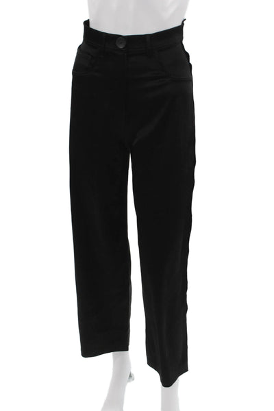 Nanushka Womens Designer Ankle Cropped Black Pants Size XS