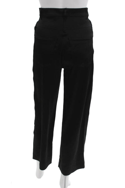 Nanushka Womens Designer Ankle Cropped Black Pants Size XS