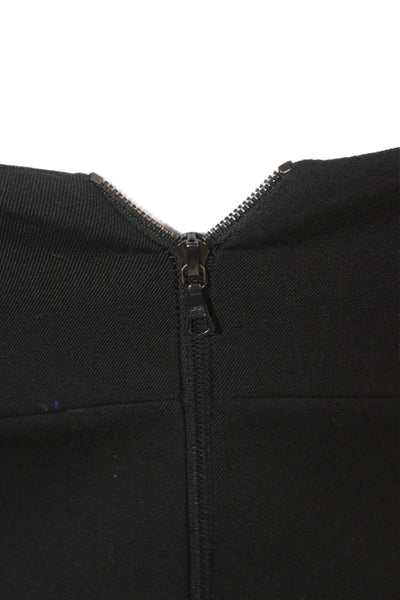 Narciso Rodriguez Womens Black Sleeveless Sheath Dress Wool Maxi Size 38