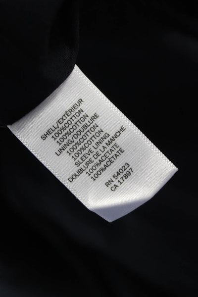 Banana Republic Mens Dark Blue 100% Cotton Collared Blazer Long Sleeve Size 40