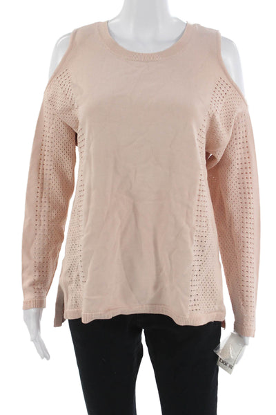 Bar III Unisex Crew Neck Pullover Sweater Beige Long Sleeve Size XL