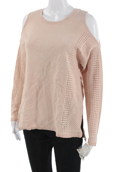 Bar III Unisex Crew Neck Pullover Sweater Beige Long Sleeve Size XL