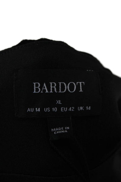 Bardot Women Bodycon Mini Dress Black Sleeveless Knee Length Size 10