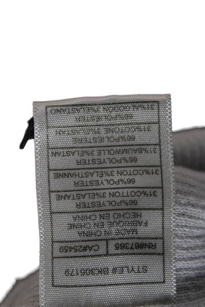 BB Dakota Unisex Henley Pullover Sweaters Gray Long Sleeve Crew Neck Size S