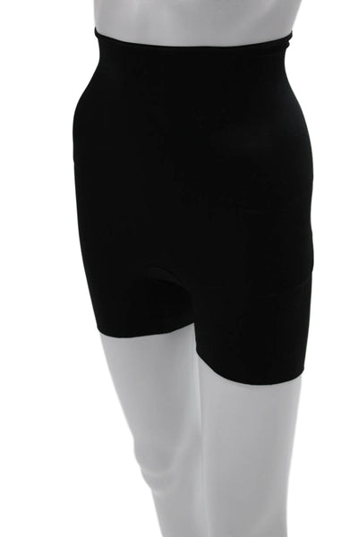 Spanx Unisex Biker Shorts Black Nylon Spandex Size S