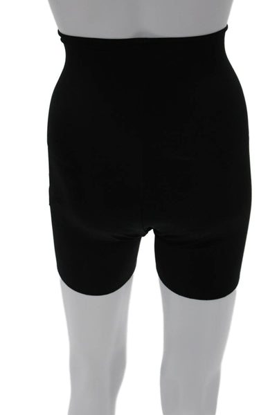 Spanx Unisex Biker Shorts Black Nylon Spandex Size S