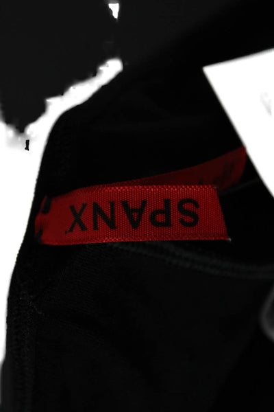 Spanx Unisex Biker Shorts Black Nylon Spandex Size S