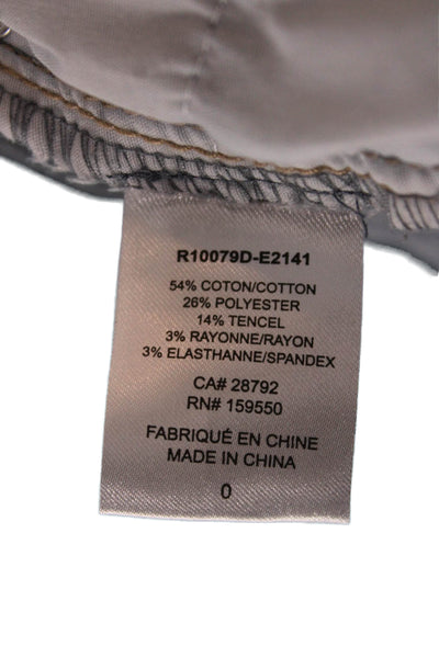 Renuar Womens High Rise Skinny Cropped Ankle Jeans Blue Petite Size 0