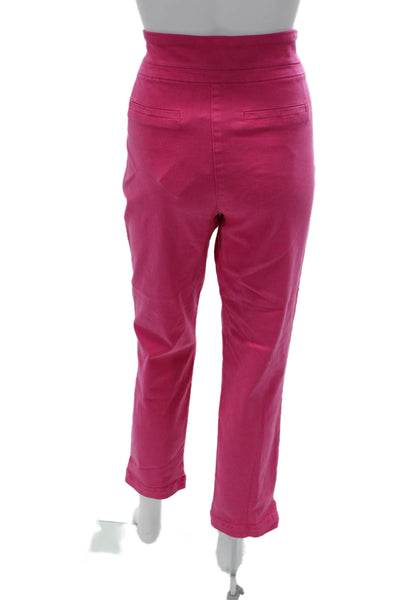 Renuar Womens Pink Cropped Ankle Pants Size 8