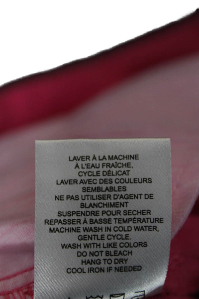 Renuar Womens Pink Cropped Ankle Pants Size 8
