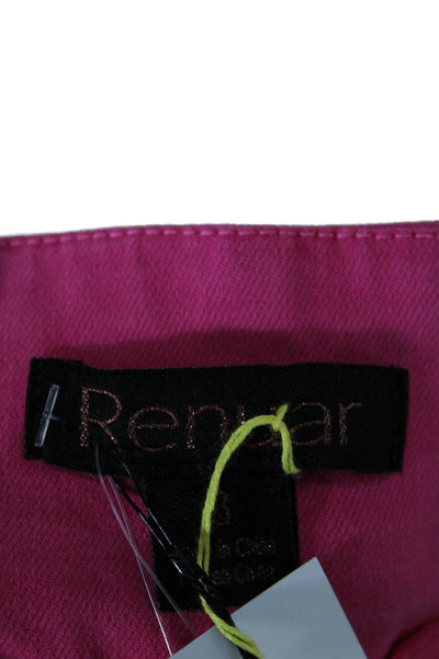 Renuar Womens Pink Cropped Ankle Pants Size 8