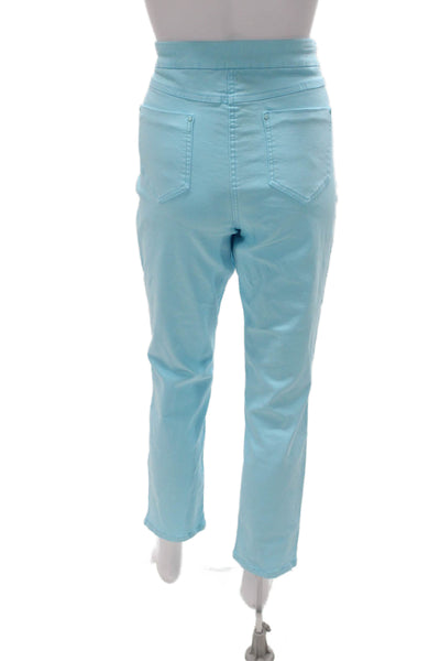 Renuar Women Light Blue High Rise Ankle Cropped Pants Size 10