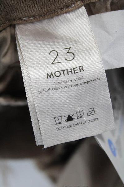 Mother Women Ankle Skinny Brown High Rise Jeans 93% Cotton Size 23