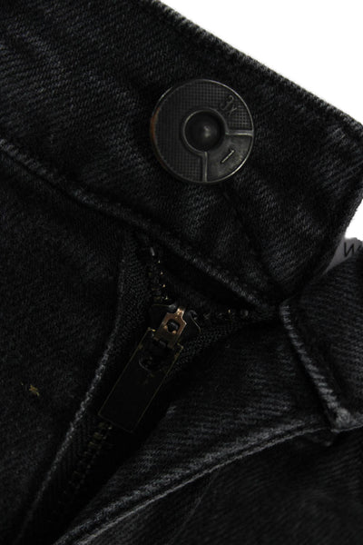 3x1 NYC Womens Cropped Skinny Dark Gray High Rise Jeans Size 23
