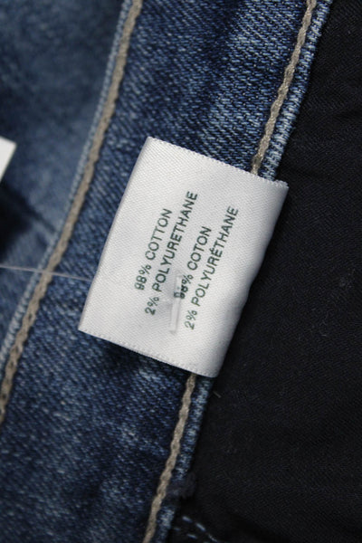 J Brand Womens Skinny Ankle Jeans Blue High Rise Button Fly Size 23