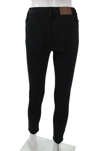 Madewell Womens Ankle Skinny High Rise Black Jeans Size 23