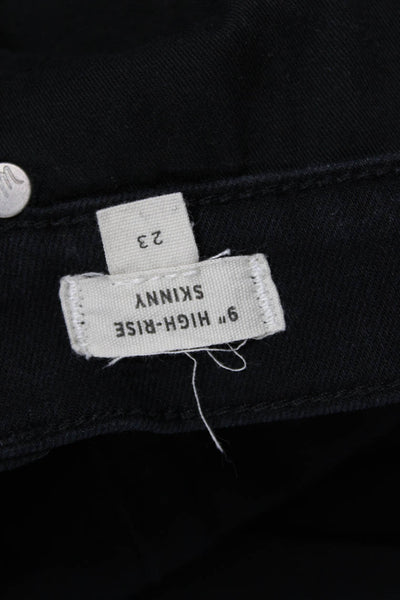 Madewell Womens Ankle Skinny High Rise Black Jeans Size 23