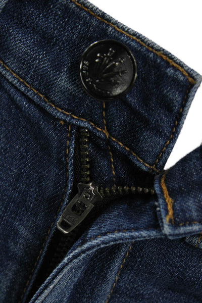Rag & Bone Womens Skinny Ankle Jeans Dark Blue High Rise Size 23