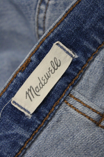 Madewell Women High Rise Ankle Cropped Straight Blue Jeans Size 23