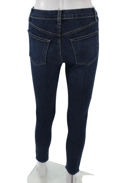 J Brand Women Ankle Skinny Jeans Dark Blue Petite Size 24
