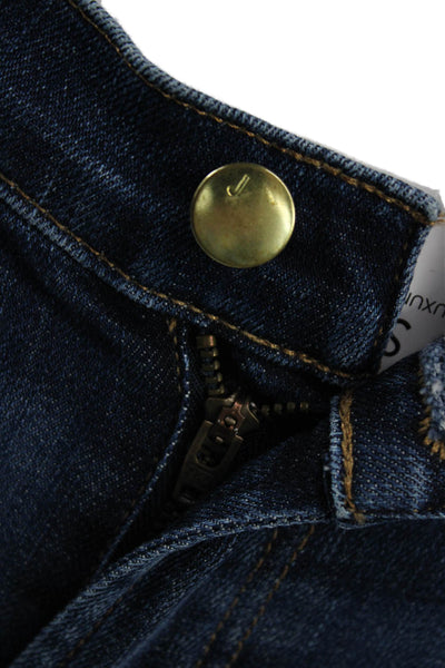 J Brand Women Ankle Skinny Jeans Dark Blue Petite Size 24