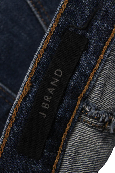 J Brand Women Ankle Skinny Jeans Dark Blue Petite Size 24