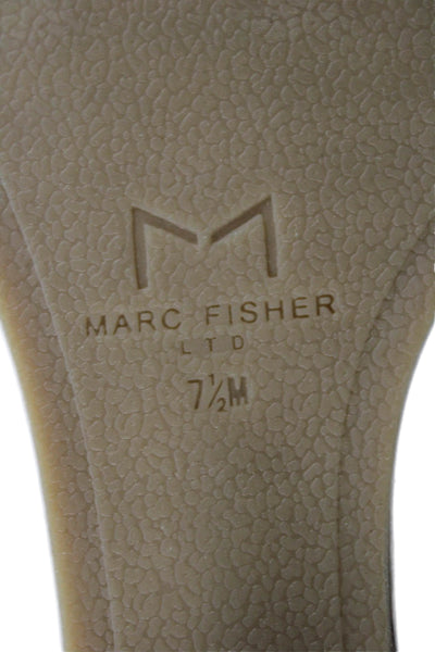 MARC FISHER LTD Womens Suede Zip Wedge Ankle Boots Gray Size 7.5