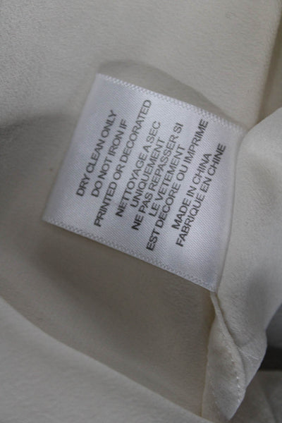 Equipment Femme Women Beige Short Sleeve Button-Up Micro Modal Size S