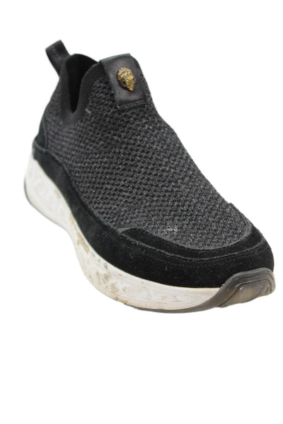 Kurt Geiger London Womens Suede Slide On Sneakers Black Metallic Size 40 10