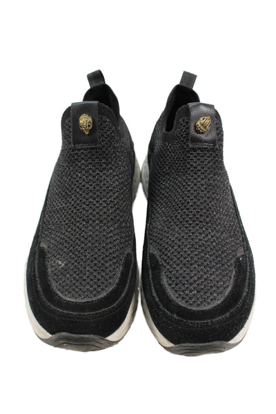 Kurt Geiger London Womens Suede Slide On Sneakers Black Metallic Size 40 10