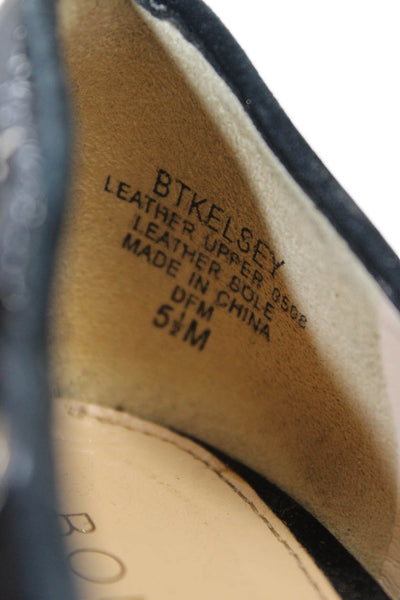 Boutique 9 Womens Patent leather Pointed Toe Kelsey Pumps Black Size 5.5 Medium