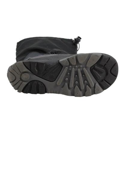 Kamik Childrens Boys Drawstring Closure Snow Ankle Boots Black Size 5