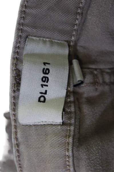 DL1961 Childrens Boys Skinny Leg Brady Slim Jeans Birch Beige Size 14