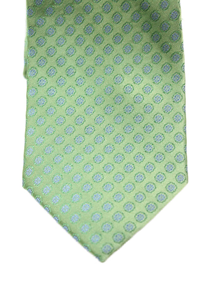 Calvin Klein Mens Monochrome Geometric Print Tie Dark Blue