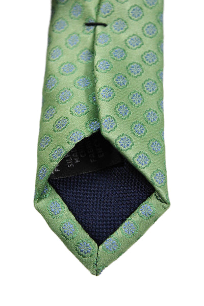 Calvin Klein Mens Monochrome Geometric Print Tie Dark Blue