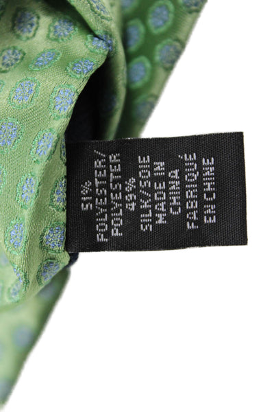 Calvin Klein Mens Monochrome Geometric Print Tie Dark Blue