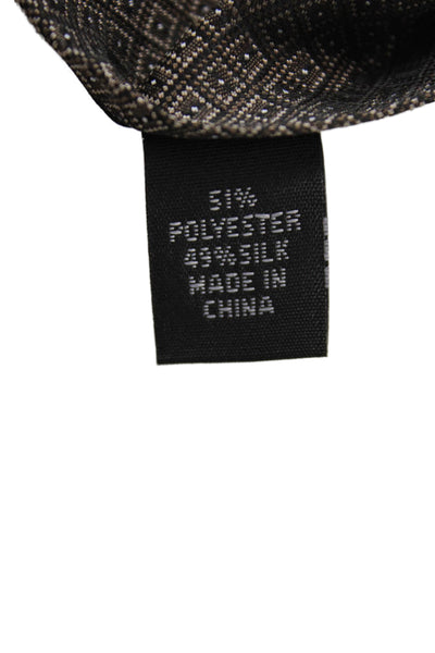 Calvin Klein Mens Geometric Print Tie Gray