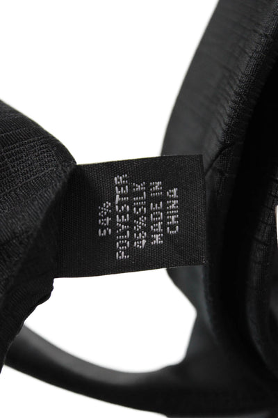 Calvin Klein Mens Satin Classic Regular Length Tie Solid Black