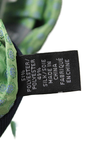 Michael Kors Mens Satin Spotted Print Tie Light Green