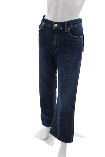 Hudson Womens Dark Blue Bootcut Jeans Button Mid Rise Size 31