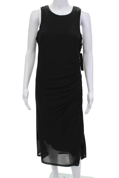 Tribal Womens Tank Dress Black Sleeveless Mini Polyester Spandex Size M