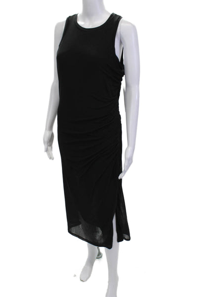 Tribal Womens Tank Dress Black Sleeveless Mini Polyester Spandex Size M