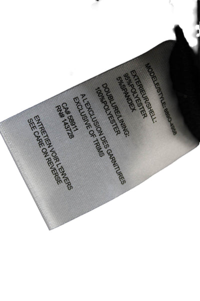 Tribal Womens Tank Dress Black Sleeveless Mini Polyester Spandex Size M