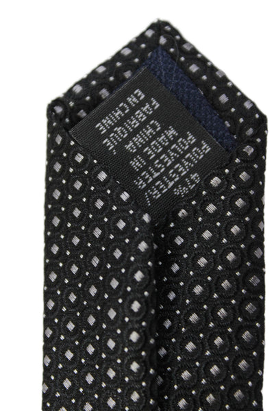 Michael Kors Mens Silk Spotted Print Tie Black