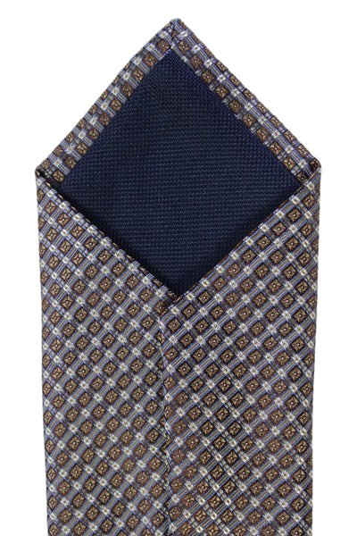 Michael Kors Mens Silk Geometric Print Tie Gray